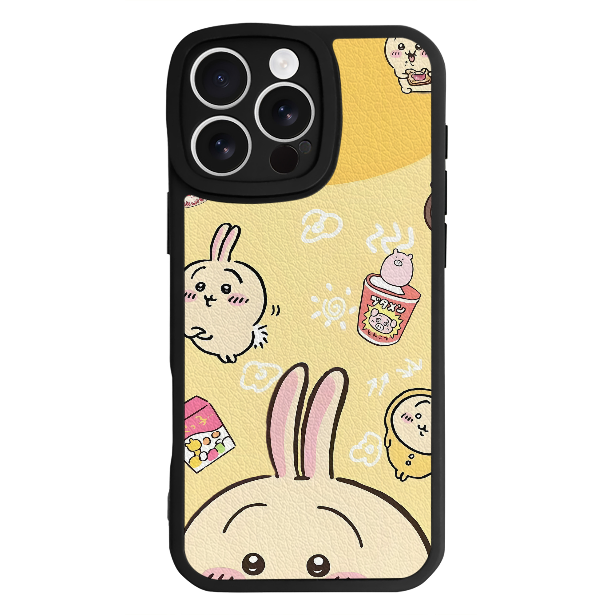 （画像用） ちいかわ Chii-kawa 【iPhone 16シリーズ対応】シリコンスマホケース（レザー調） 材質：シリコン
